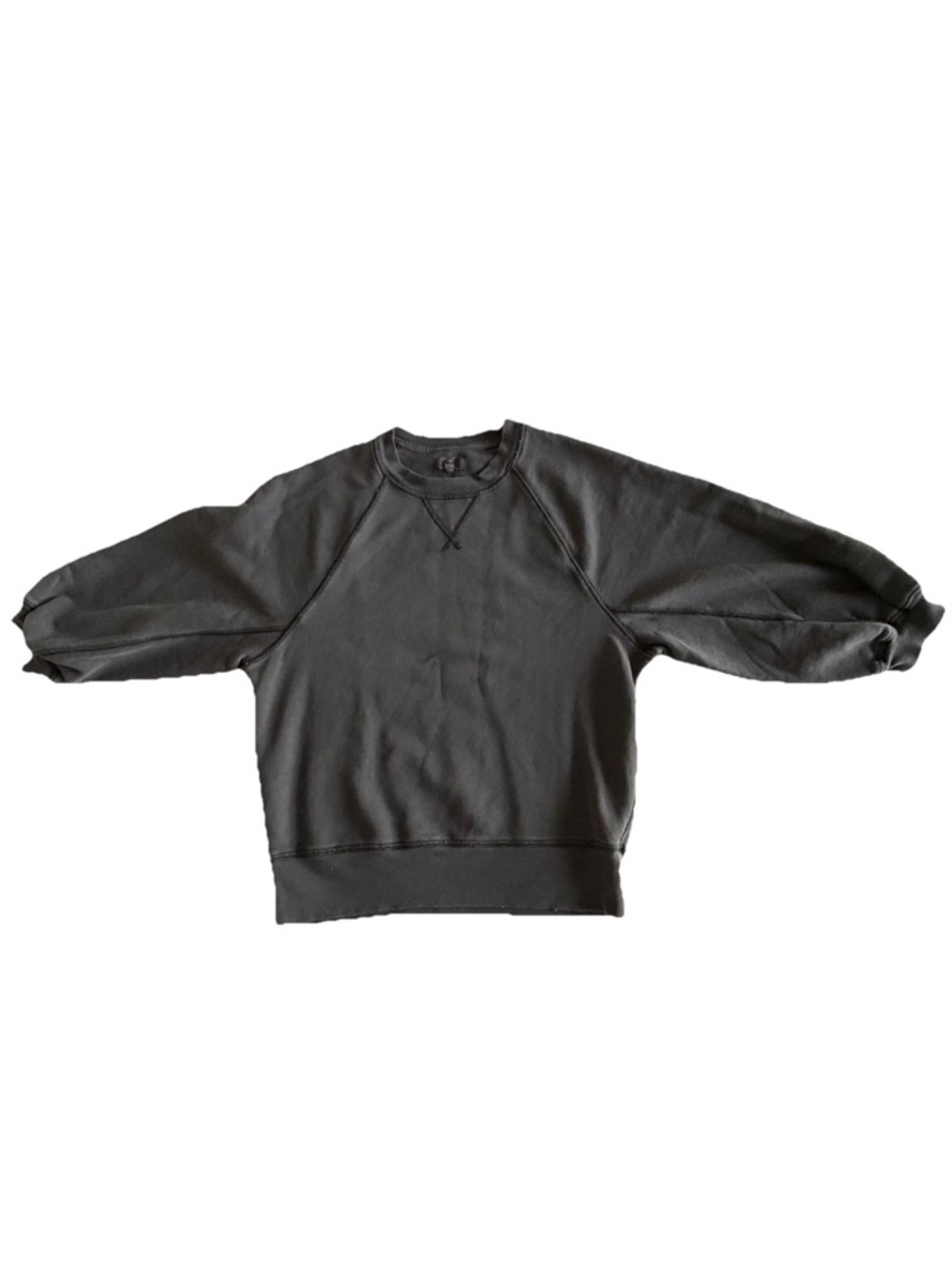 Aerie Womens XS Sweatshirt Fleece Raglan Crew Neck Pullover Long Sleeve Casual